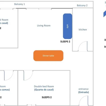 Апартаменты 3 Bedroom In Oura With Amazing Pool At Walking Distance To Beach, Strip And Old Town, Wifi And Ac, Private *